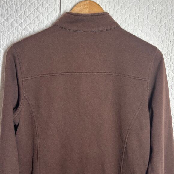 Quacker Factory Women S Studded Long Sleeve Full Zip Shiny Pockets Jacket - Picture 7 of 8